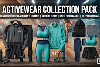 create a professional activewear tech pack for high performance apparel
