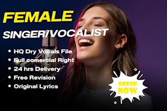 be your female singer songwriter for edm pop rock jingles and intro music