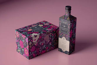 minimal, modern and luxury packaging or label