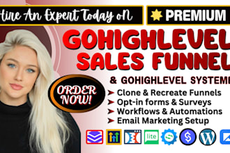 gohigh level sales funnel landing page ghl website automation gohighlevel expert