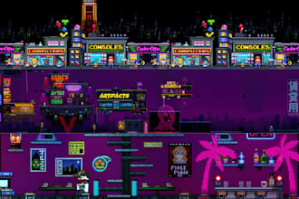 design pixel art youtube banner twitch banner discord gaming channel