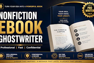 ghostwrite your nonfiction ebook on self help, business or personal development