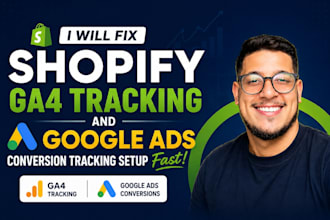 fix shopify ga4 tracking and google ads conversion tracking setup fast