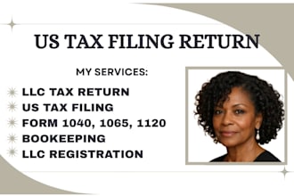prepare and file us tax return tax 1120 1065 1040 5472 for llc and nonresident