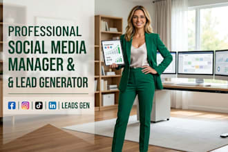 real estate linkedin facebook property lead generation social media manager