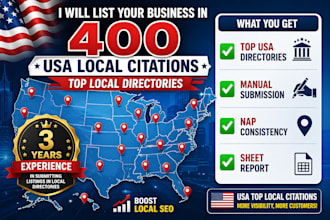 list your business in 400 local USA citations