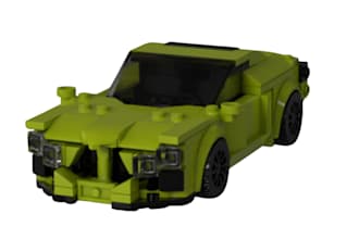 design 3d lego car model, xml part list, manual instruction, lego toy, house