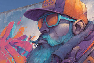 draw graffiti designs murals and wall art or skateboards