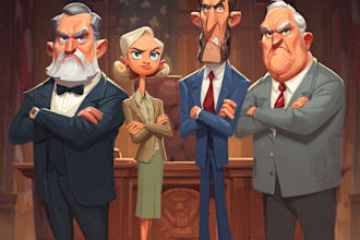 create a humorous political or satirical cartoon