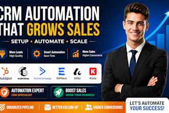setup hubspot CRM, mailchimp, activecampaign, erpnext, attio, kixie integration