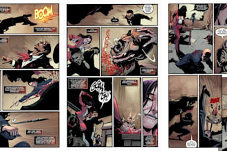 draw webtoon graphic novel comic book nsfw webcomic strip as comic artist