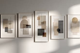 do minimalist printable wall art design for etsy