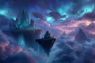 design amazing fantasy landscape