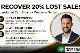 build abandoned cart emails welcome series funnel  set up optimization audit