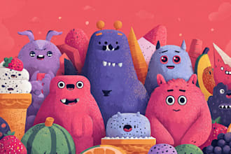 draw cartoon illustrations for you