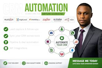 automate your CRM with zapier hubspot gohighlevel make and n8n