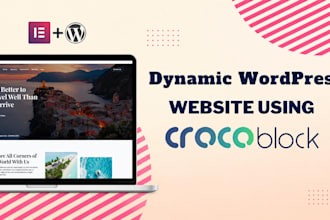 build dynamic wordpress booking website with elementor and crocoblock jet engin