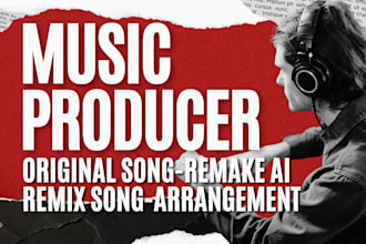 be your professional music producer for edm or pop song