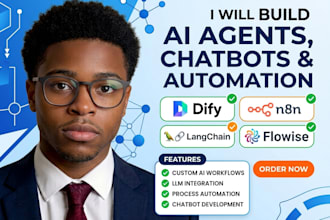 dify agent ai agent chatbot n8n rag langchain flowise automation