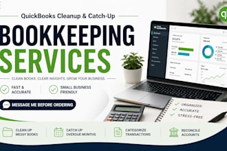 clean up your quickbooks, catch up overdue bookkeeping, and fix messy books fast