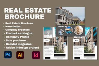 design real estate booklet, digital magazine, company flyer, flipbook, catalogue