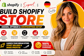 design germany shopify website, redesign shopify ecommerce website development