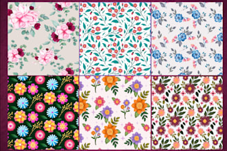 create seamless pattern design for fabric and wallpaper