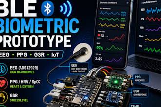 design a ble eeg ppg gsr wearable prototype with ads1292r and nrf52840