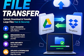 transfer and upload large video files fast and securely