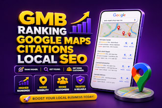 optimize google my business profile for local seo, gmb ranking, map citation