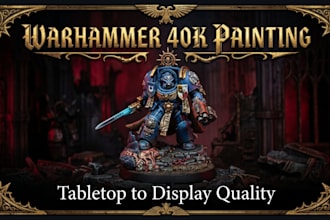paint your warhammer 40k miniature model of sigmar table top