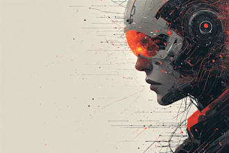 design neon style cyberpunk character art