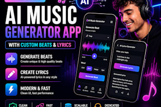 build an ai music generator app with custom beats and lyrics
