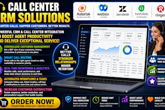 setup call center vicidial pbx voip asterisk webex zendesk freshdesk ringex CRM