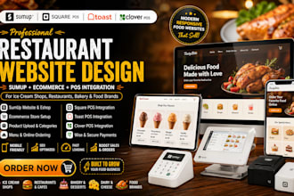 build sumup eshop ecommerce toast clover pos ice cream restaurant website design
