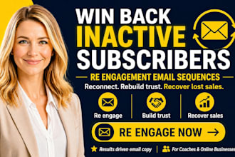 write re engagement email sequences for inactive subscribers