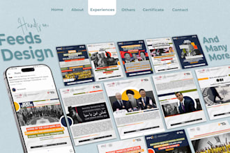 design professional social media feed posts