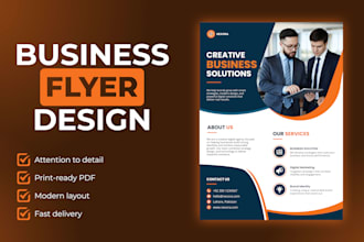 design professional business and promotional flyer