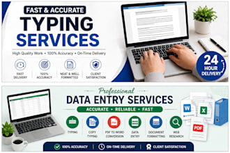 professional typing and data entry services