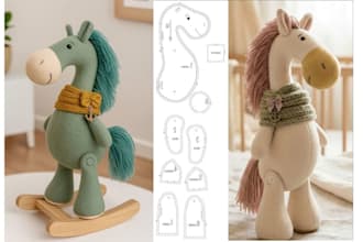 create custom sewing pattern for your plush toy stuffed animal toy design ych