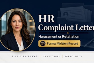 write a powerful workplace harassment or retaliation complaint for your HR