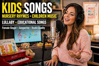 sing and write nursery rhymes kids songs children music lullaby educational song