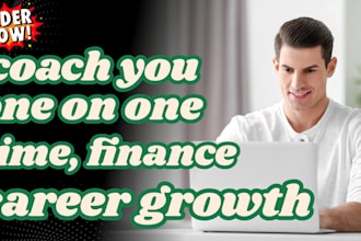 coach you one on one for productivity, time, finance, and career growth