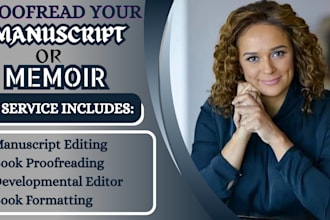 proofread your memoir or manuscript for clarity and readability