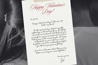 write a personalized love letter