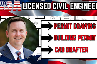 licensed civil engineer building plan permit drawing basement plan cad drafter