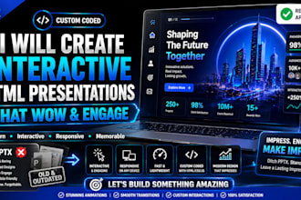 create interactive HTML presentations that wow and engage