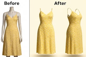 ghost mannequin and invisible mannequin editing for clothing