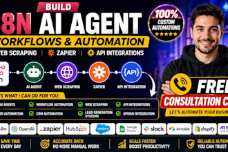 build n8n ai agent workflows automation web scraping zapier API integrations