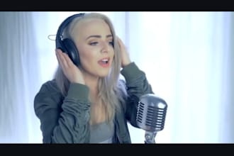 be female soulful rnb singer, female country singer, rock singer custom song